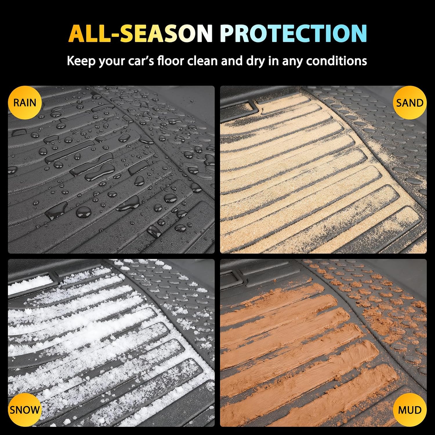 Thumbnail 6 de Vehiwell TPE Floor Mats for Nissan Rogue Sport