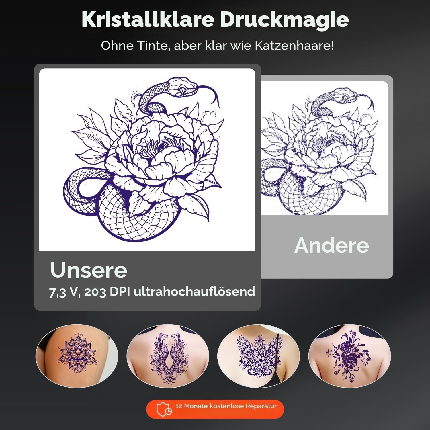Thumbnail 1 de MUNBYN Tattoo Drucker ITP05 Bluetooth