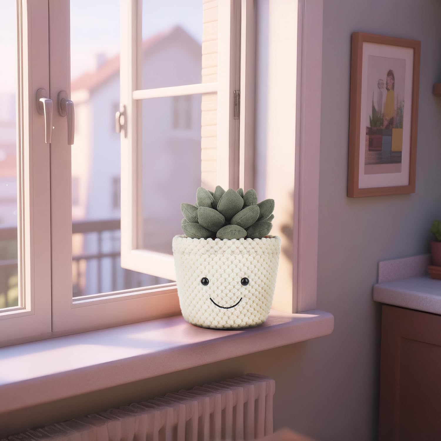 Detalle de Apricot Lamb Soft Succulent Plant Plush Toy, 7