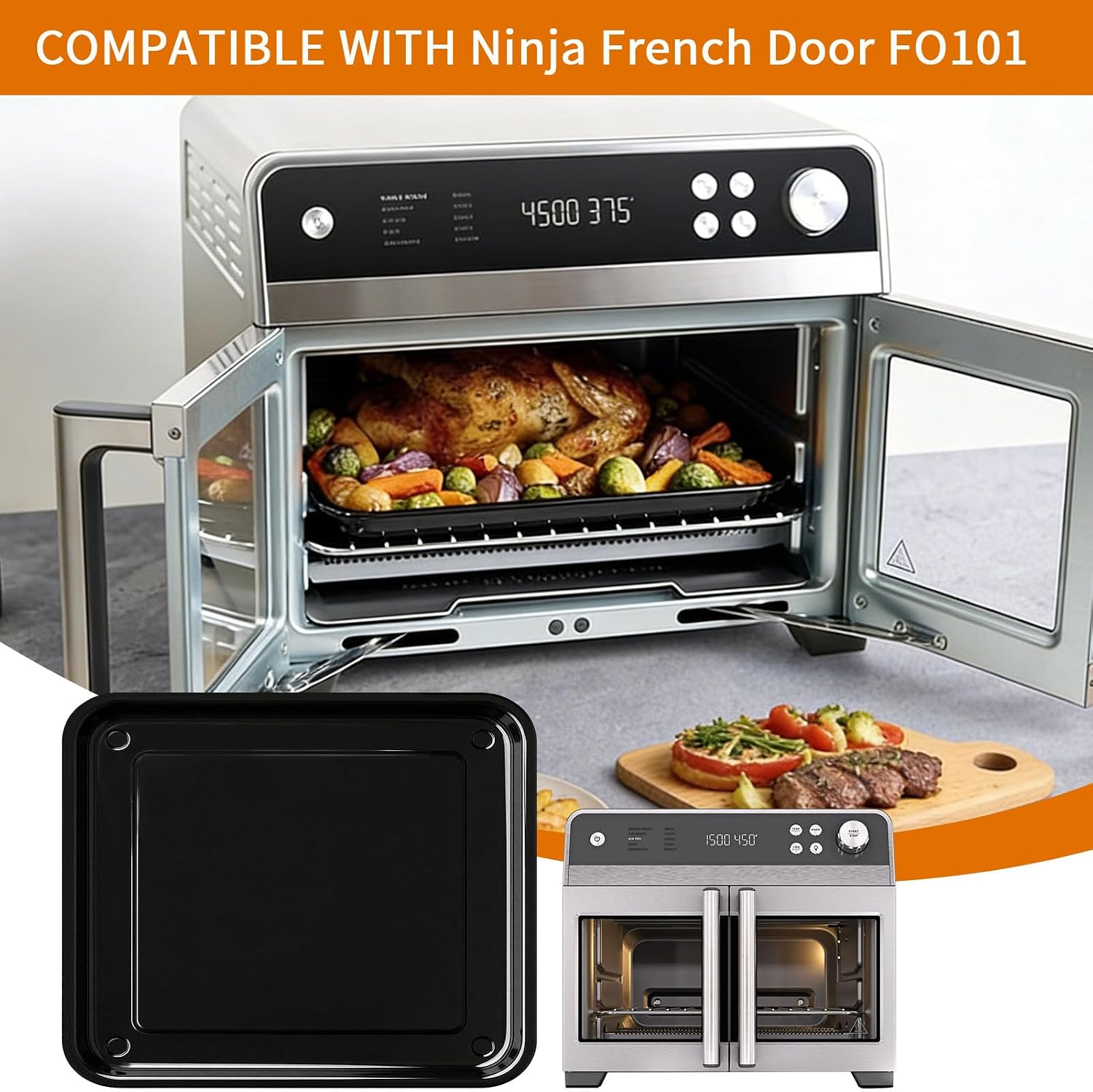 Thumbnail 2 de GCQFZ Air Fryer Crisper Tray 12.2 × 12.2 inches