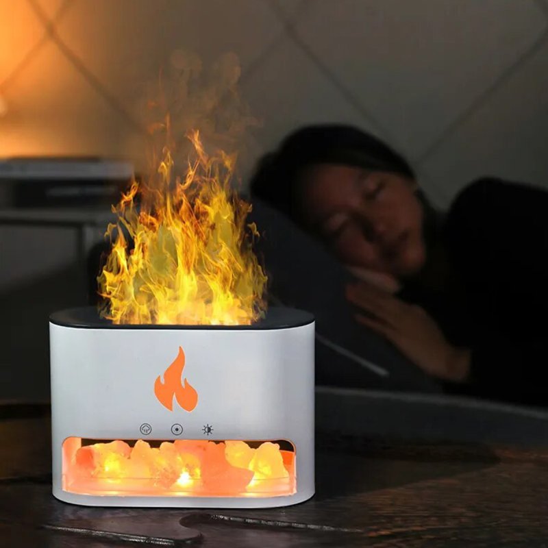 Detalle 2 de Klack Humidificador y Difusor de Aromaterapia con Sal de Cristal y Luz de Llama