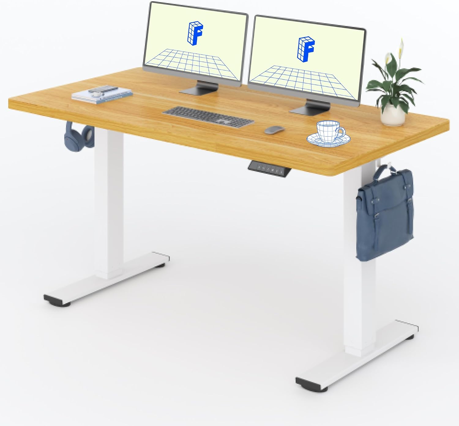 FLEXISPOT E1 Plus 80 kg electric sit‑stand desk