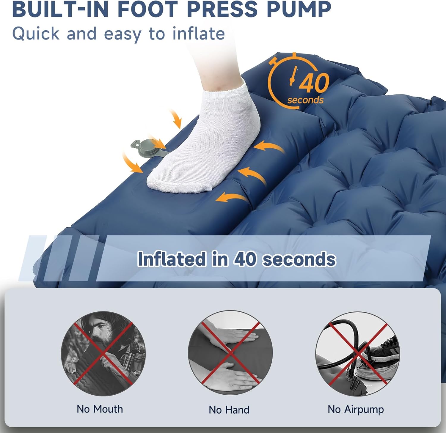Thumbnail 3 de Aptliton Inflating Sleeping Pad, 10cm