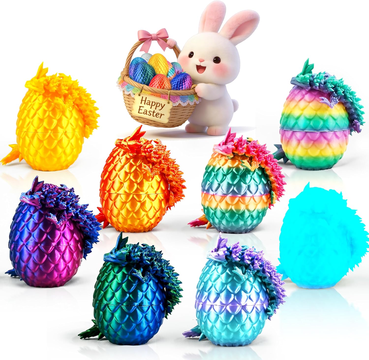 Imagen de Cybermaker 8pcs Dragon Easter Eggs en OfertitasTOP