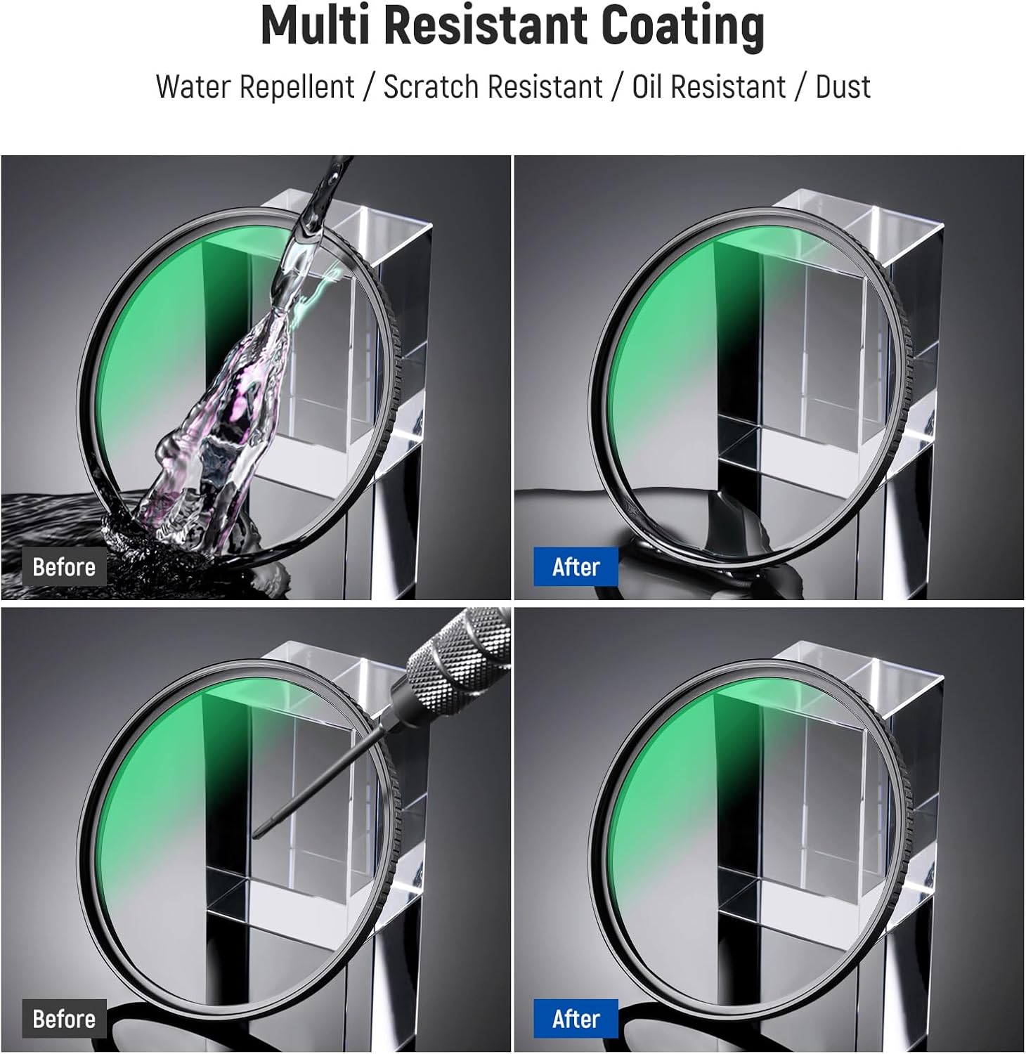 Thumbnail 6 de NEEWER 82mm Ultra Low Reflectivity UV Lens Filter – UV Protection with Multi‑Resistant Coating