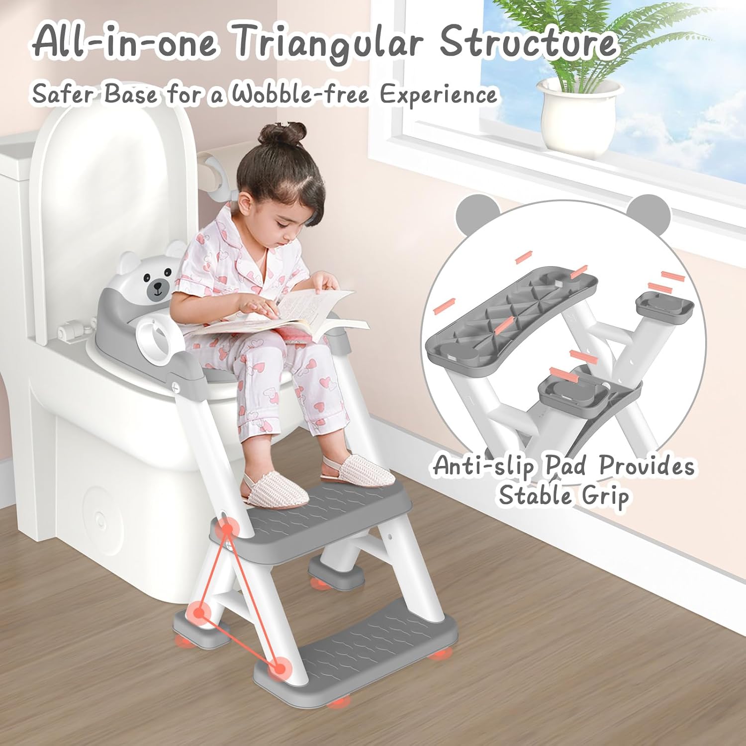 Thumbnail 3 de Potty Training Seat 2-in-1 Grey