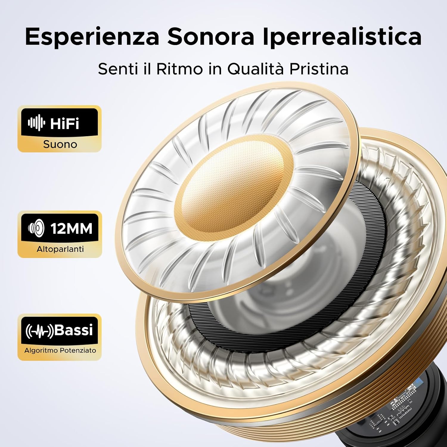 Detalle de UGREEN HiTune S3 Pro cuffie true wireless 30H riproduzione