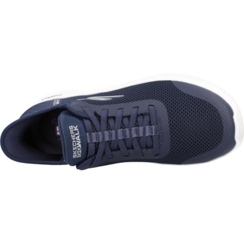 Thumbnail 7 de Skechers Donna Go Walk Flex Grand Entry Trainers – Navy Textile/White Trim, 36 EU