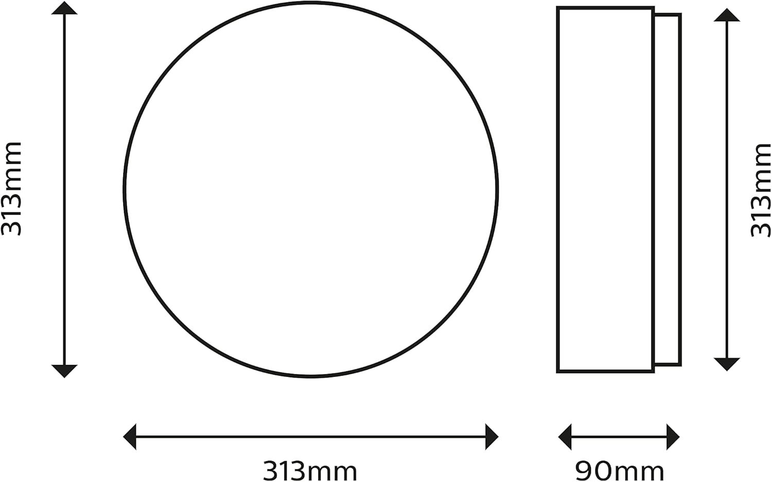 Thumbnail 2 de Philips Lighting Lampada da soffitto LED Doris bianco, equivalente 17W, 40K, non dimmerabile