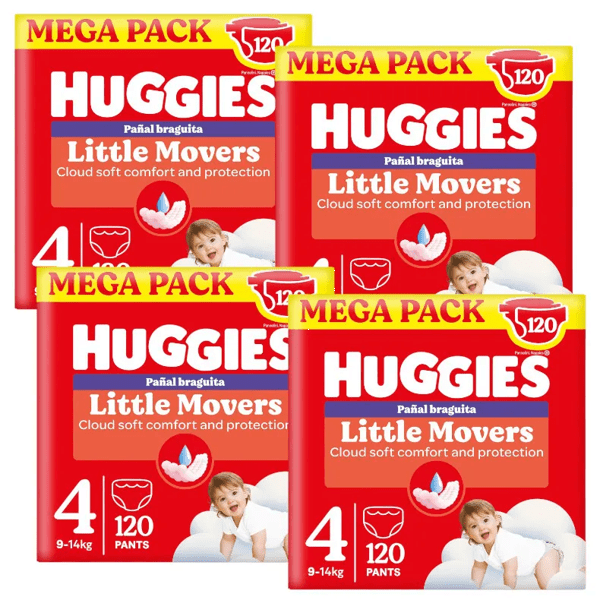 Thumbnail 1 de Huggies Ultra Comfort Pañales Braguita Disney Talla 4 👶 4x120 Uds