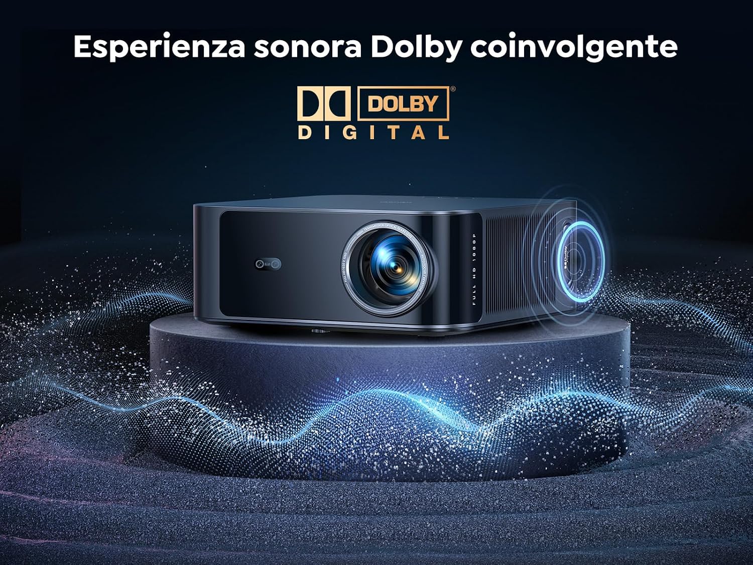 Detalle 2 de Proiettore 4K TOPTRO X9 con WiFi 6, Bluetooth bidirezionale e autofocus AI