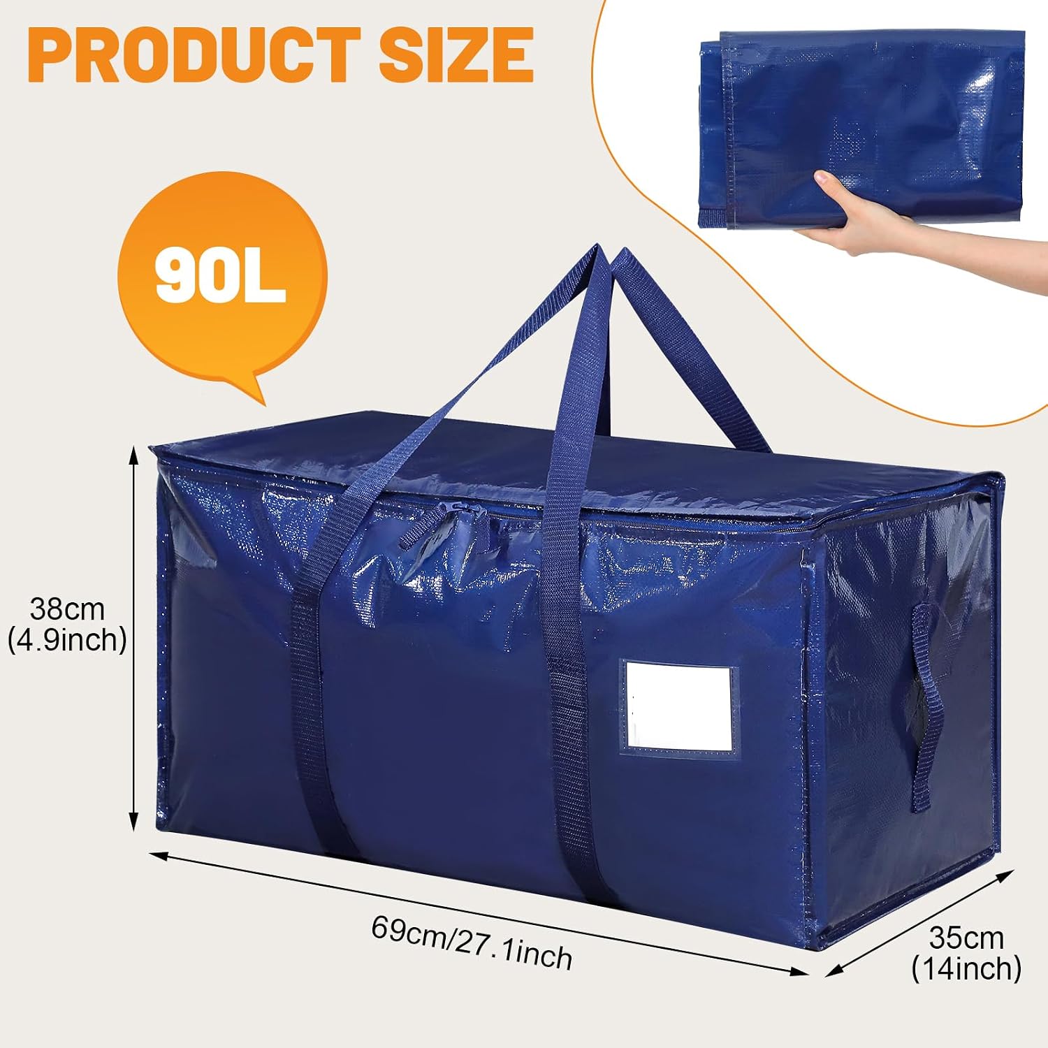 Thumbnail 2 de SUNNOW 90L Waterproof Moving Bags 3 Pack