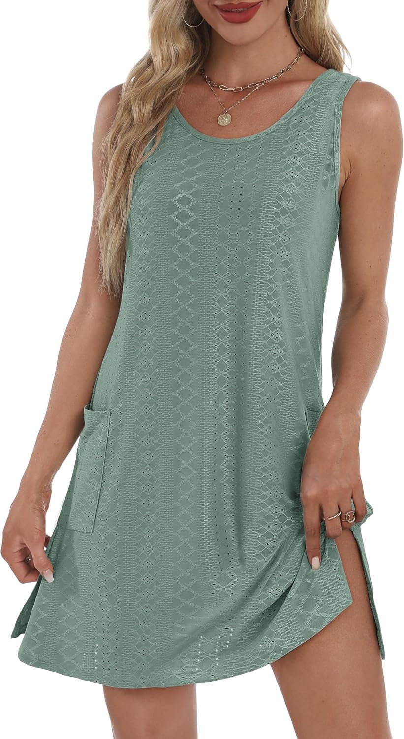 Detalle 2 de BKRIVE Coverup Tank Dress with Pockets
