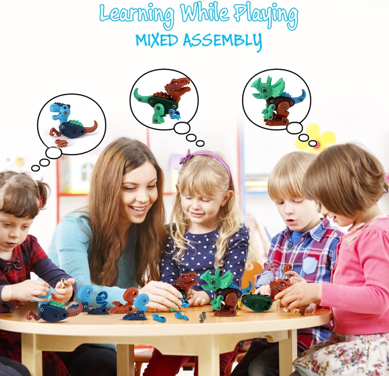 Thumbnail 4 de Dinosaur STEM Toys Take Apart Set 3-Pack 🦖