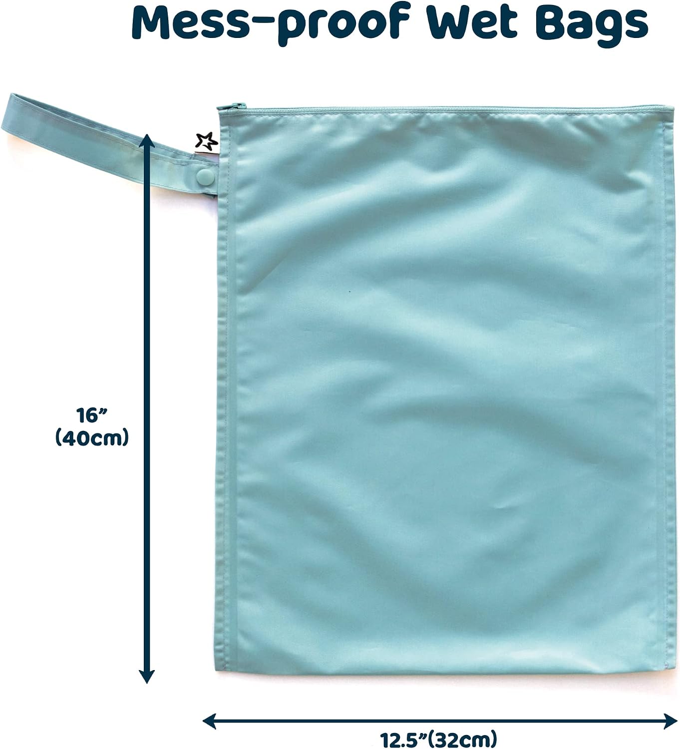 Detalle de Tiny Twinkle Waterproof Wet Bag 2-Pack: Reusable Travel Wet/Dry Bags for Babies