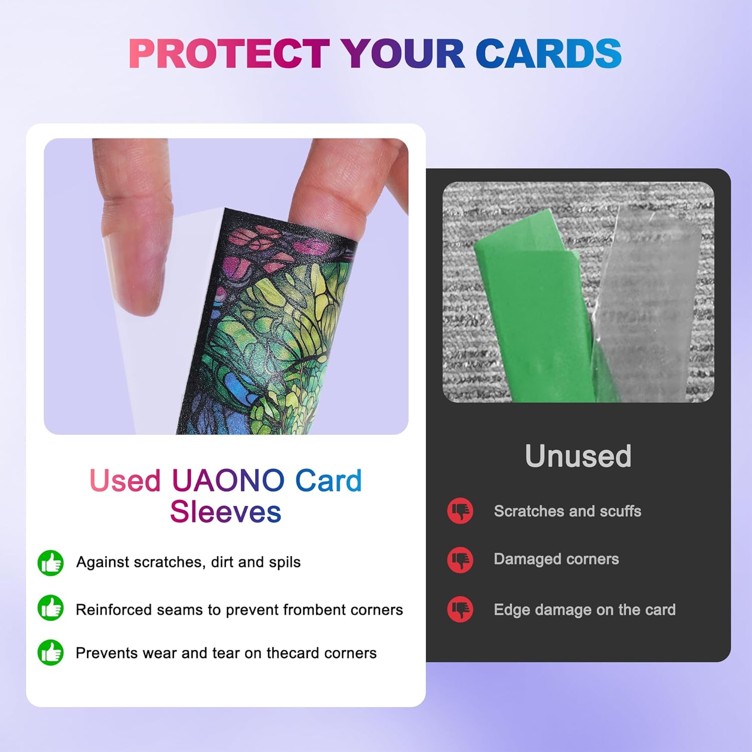 Thumbnail 5 de Printing Card Sleeves (100er-Pack) Standard-Hüllen für MTG, matte Art-Texture – grün