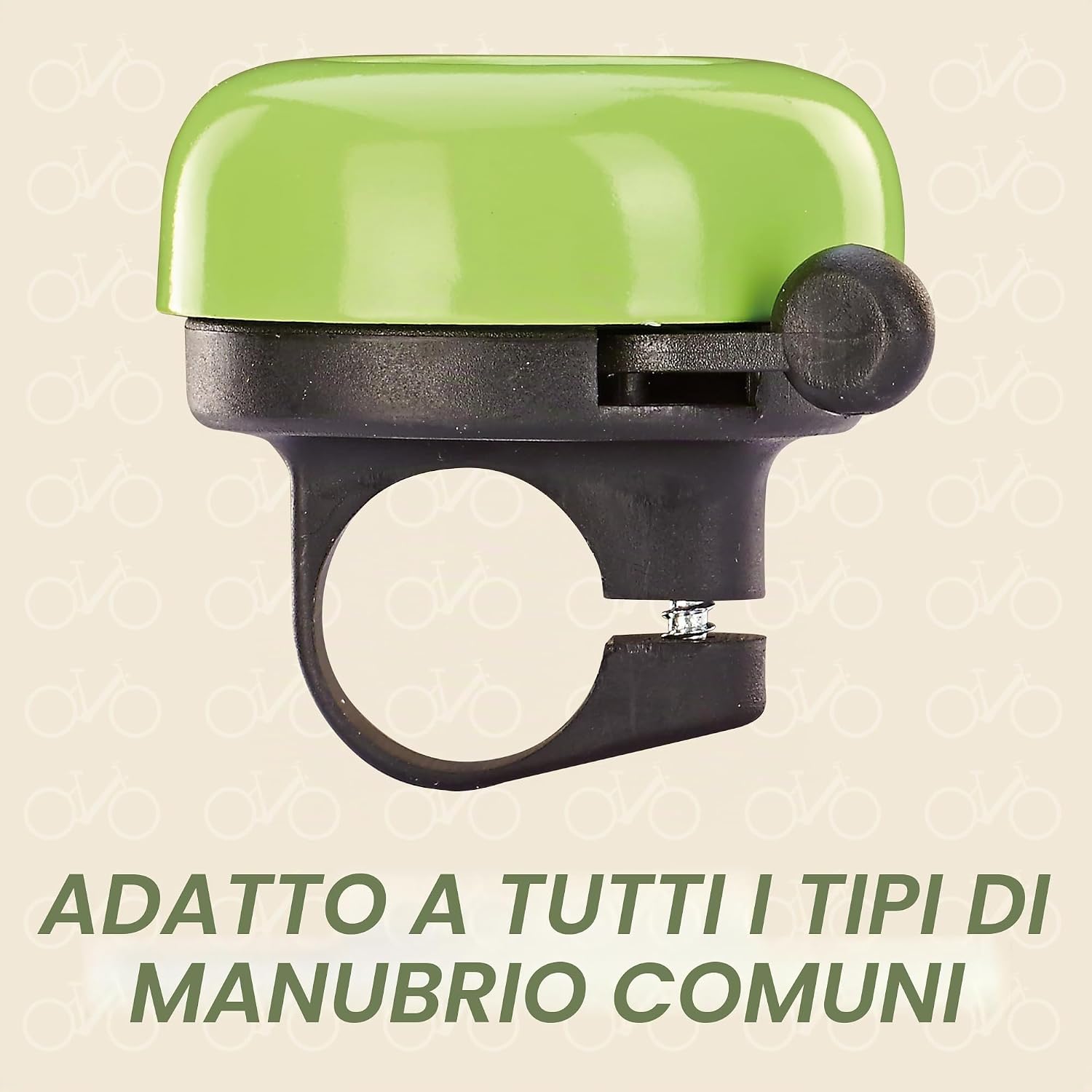 Thumbnail 3 de Prophete Campanello per bicicletta per bambini con motivo dinosauro – verde, adattabile a manubrio 22 mm