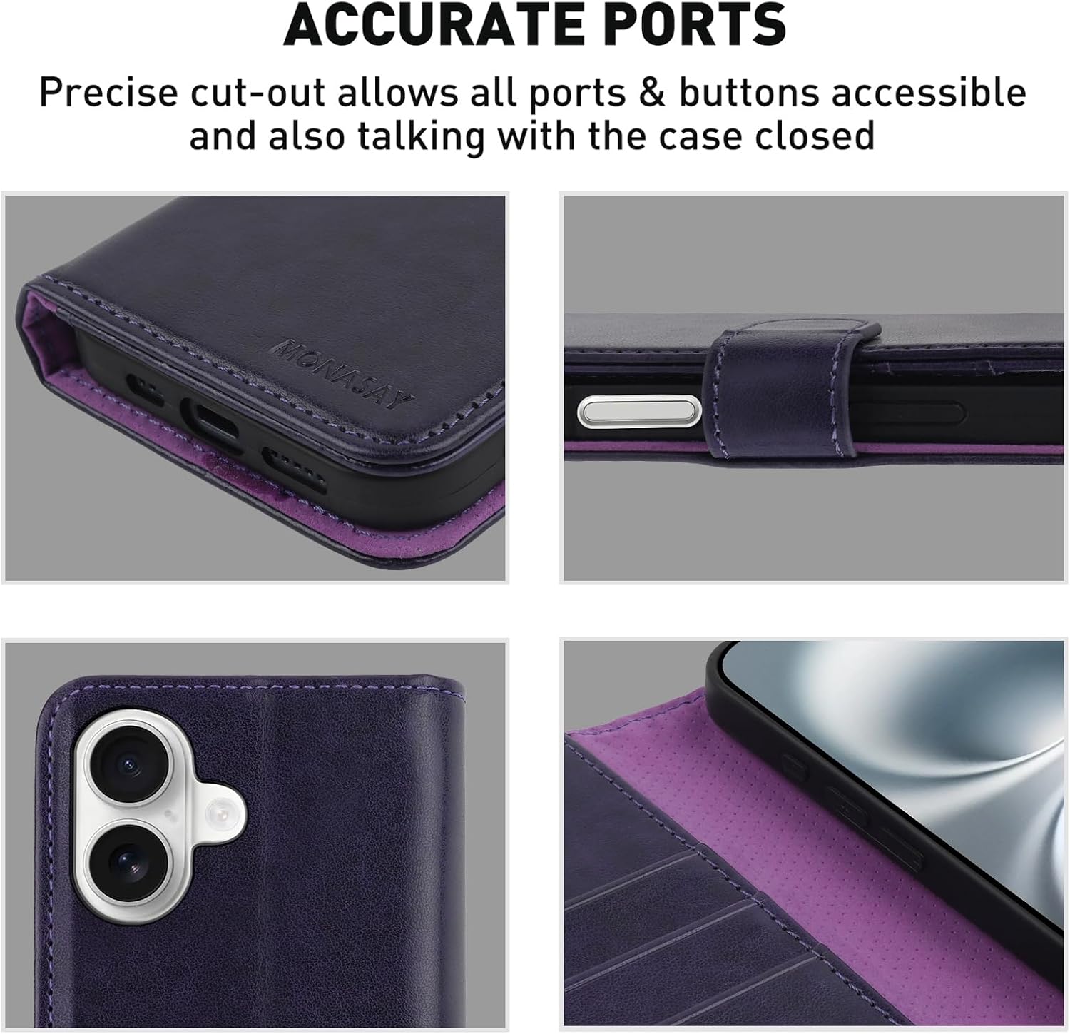 Thumbnail 5 de MONASAY Wallet Case for iPhone 16