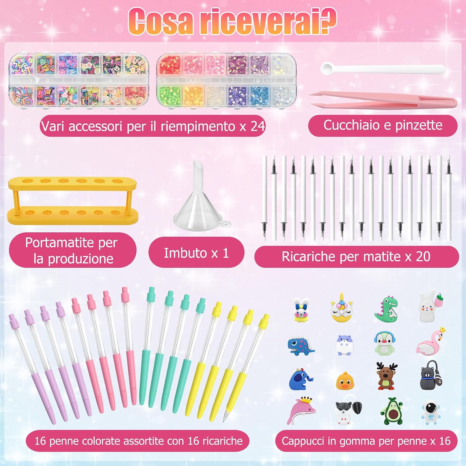 Thumbnail 2 de FEMBW Laboratorio delle Penne: kit manualità per bambini con accessori e ricariche