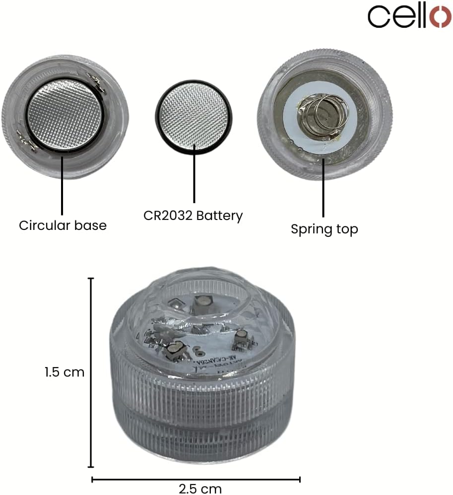 Thumbnail 3 de Cello Submersible LED Tea Lights Set of 3 with Colour Change Remote (Waterproof)