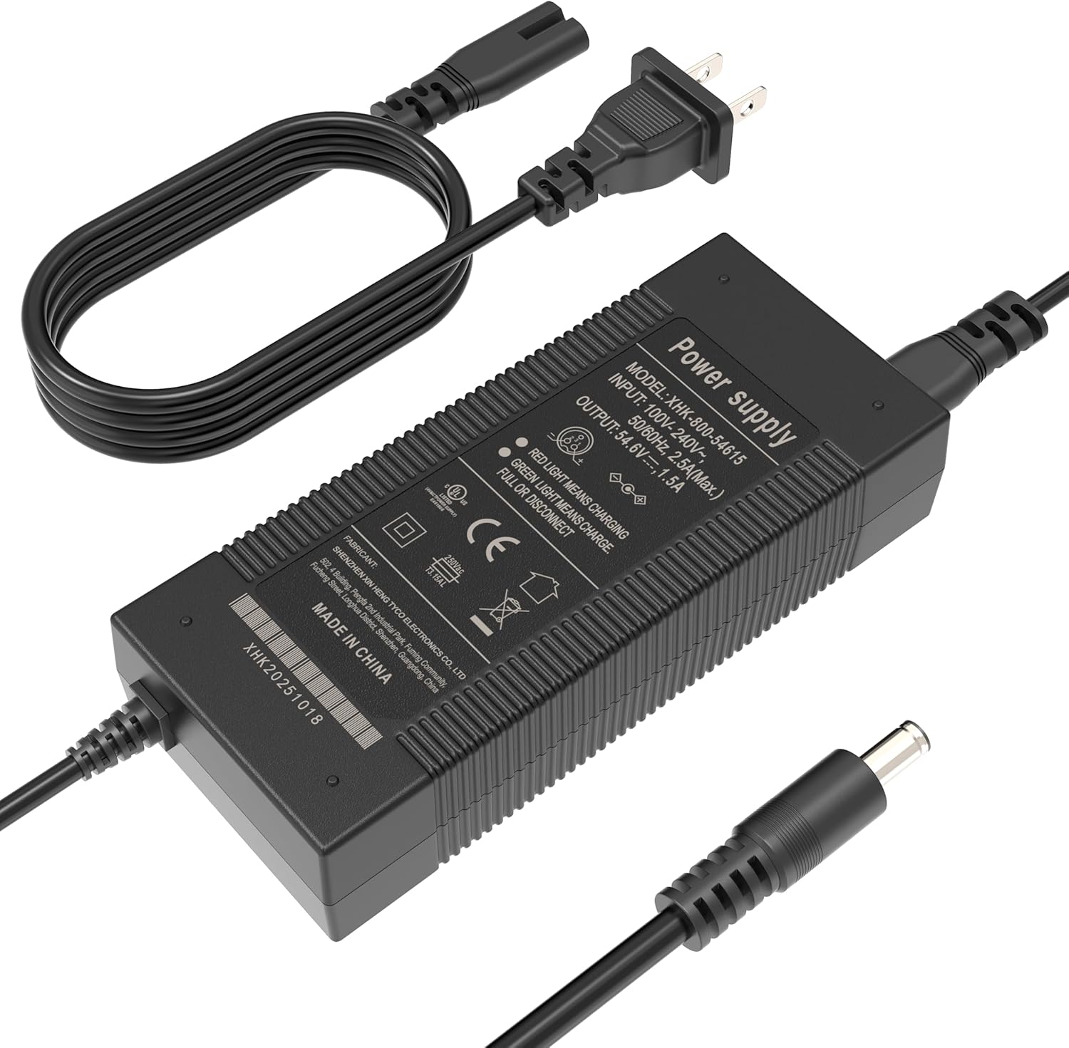 Thumbnail 5 de EVAPLUS 54.6V 1.5A Fast Charger for 48V 13S Li-ion Batteries (5-in-1 Plugs)