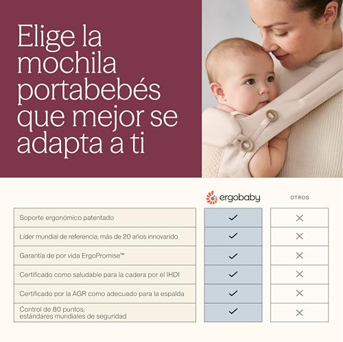 Thumbnail 6 de Ergobaby Omni Breeze: mochila portabebé ergonómica de malla SoftFlex (0–4 años, 3,2–20 kg) en Pearl Grey