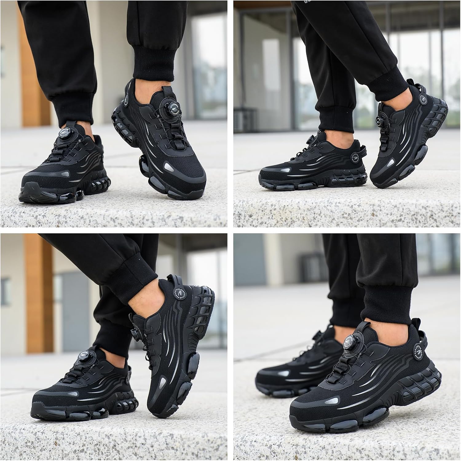 Detalle 2 de Gugifcto veiligheidsschoenen als sneakers met stalen neus en antislipzool