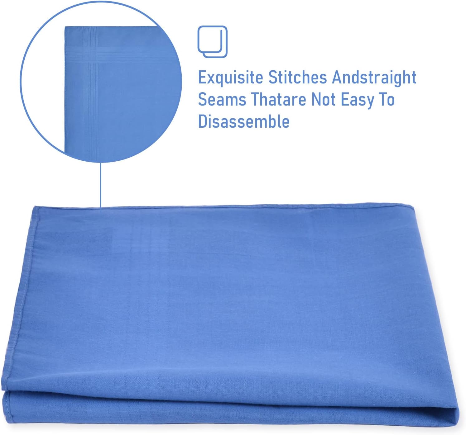 Thumbnail 2 de Aomig cotton gents hankies set, 12 pack