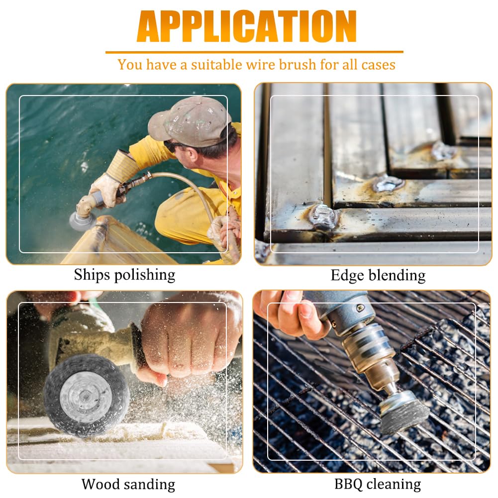 Thumbnail 6 de Wire Wheel Cup Brush Set 8 pcs 🛠️