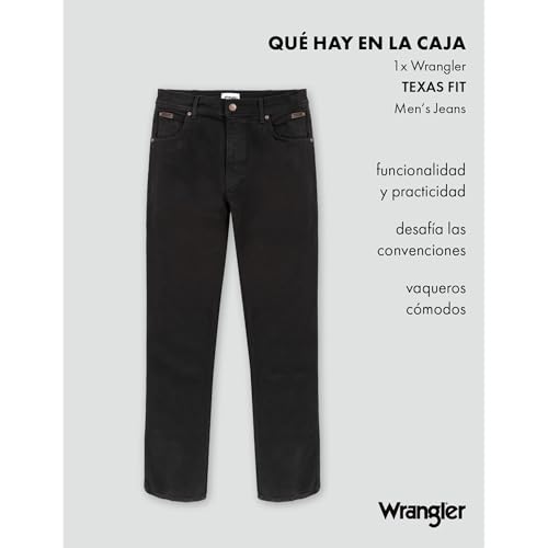Thumbnail 7 de Wrangler Texas vaqueros 46W talla 34L Black Overdye