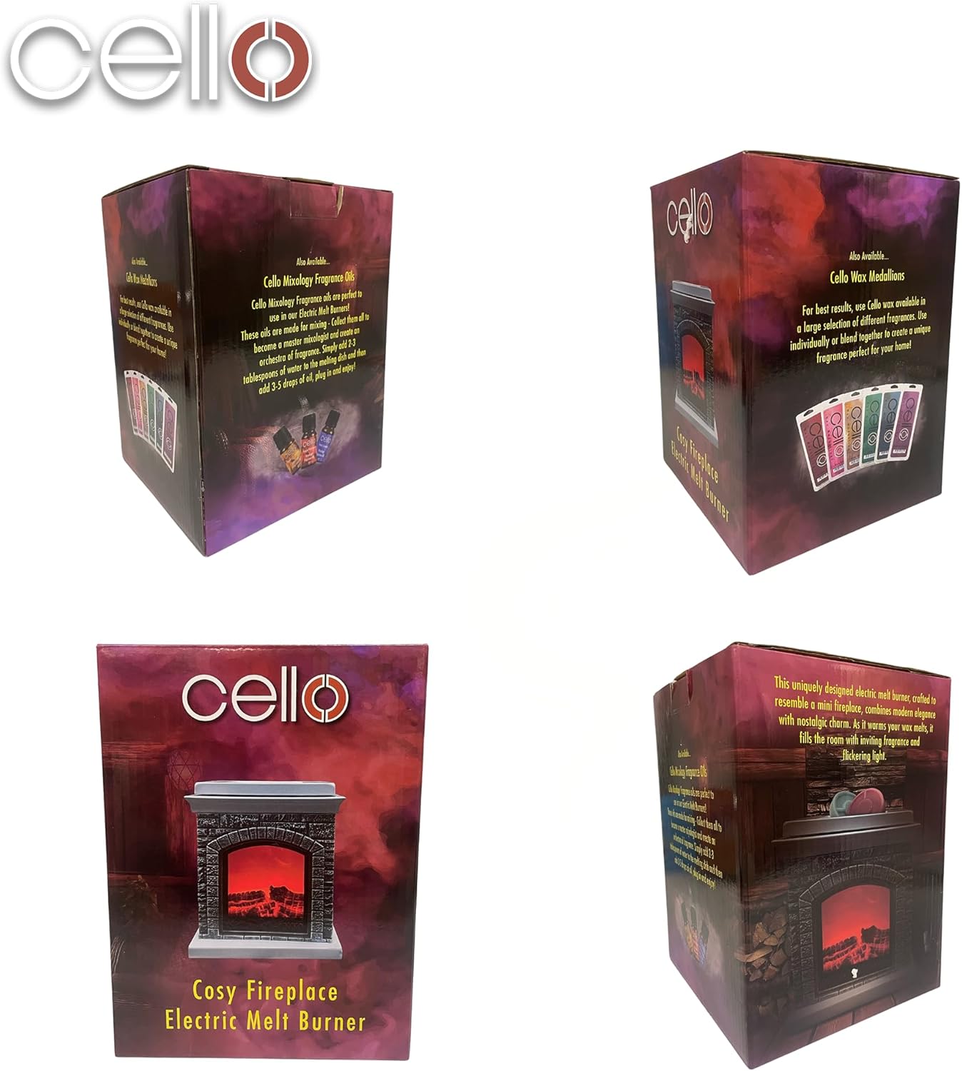 Thumbnail 5 de Electric Wax & Oil Melt Burner Lamp – Nostalgic Mini Fireplace Light (Wax Medallions & Oils compatible)