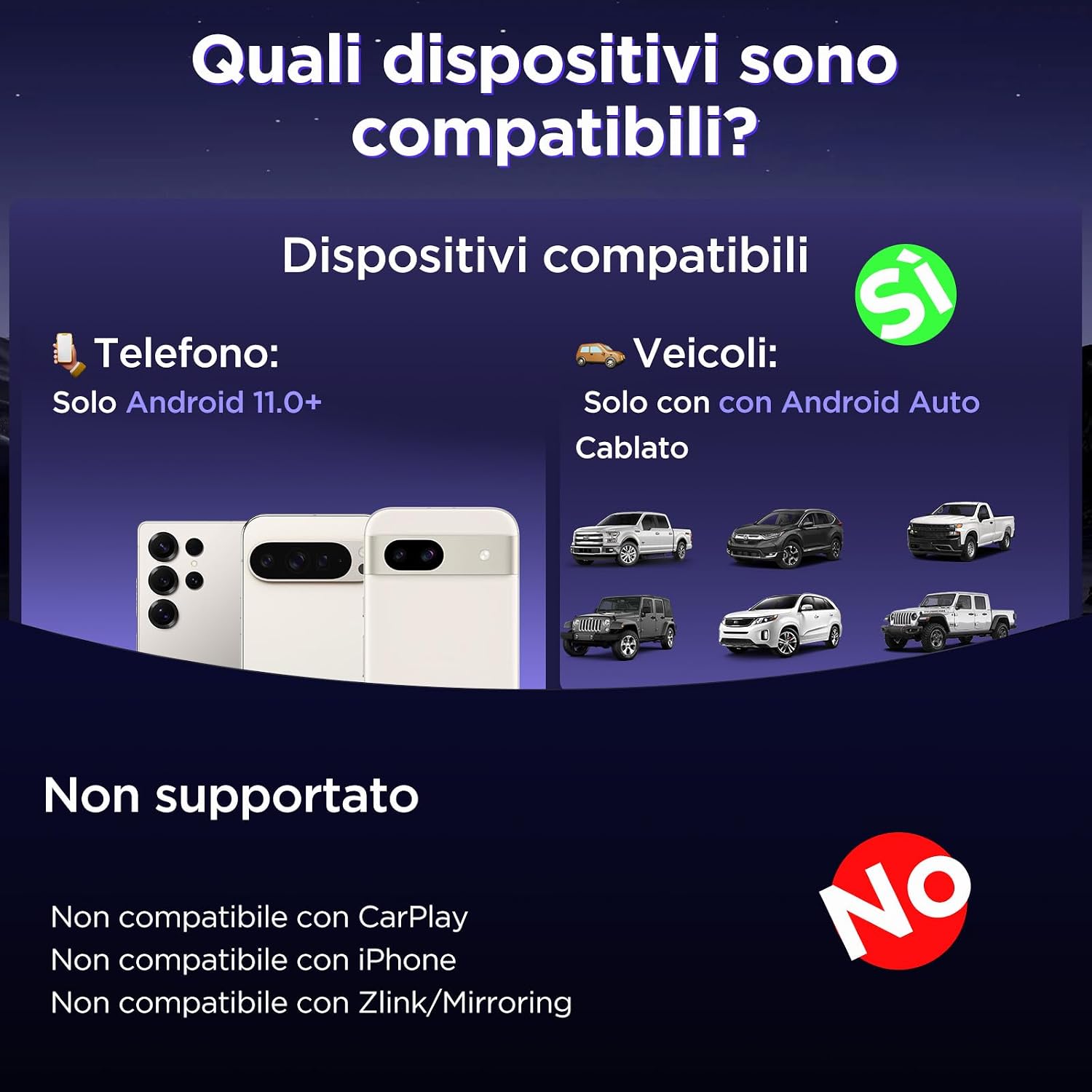 Thumbnail 6 de MSXTTLY U2AC-L9 Adattatore Android Auto wireless