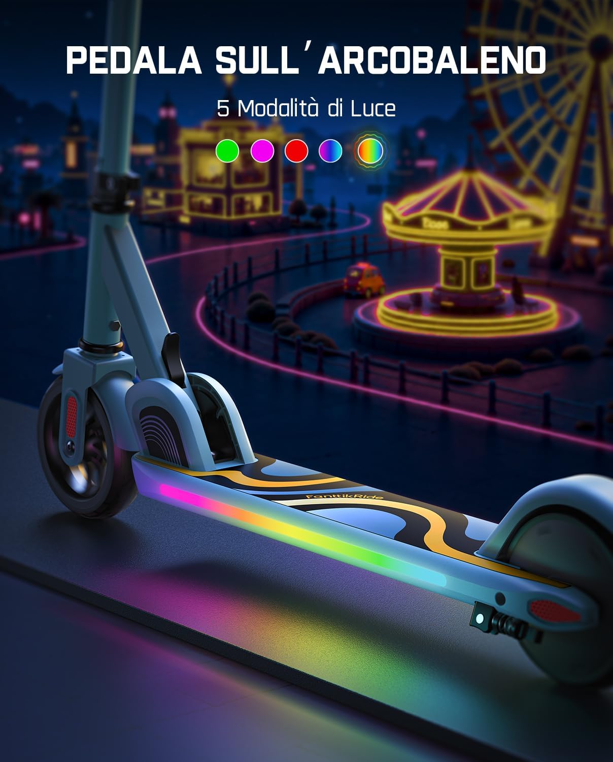 Detalle 2 de FanttikRide C9 Pro Monopattino Elettrico per Bambini 8 km
