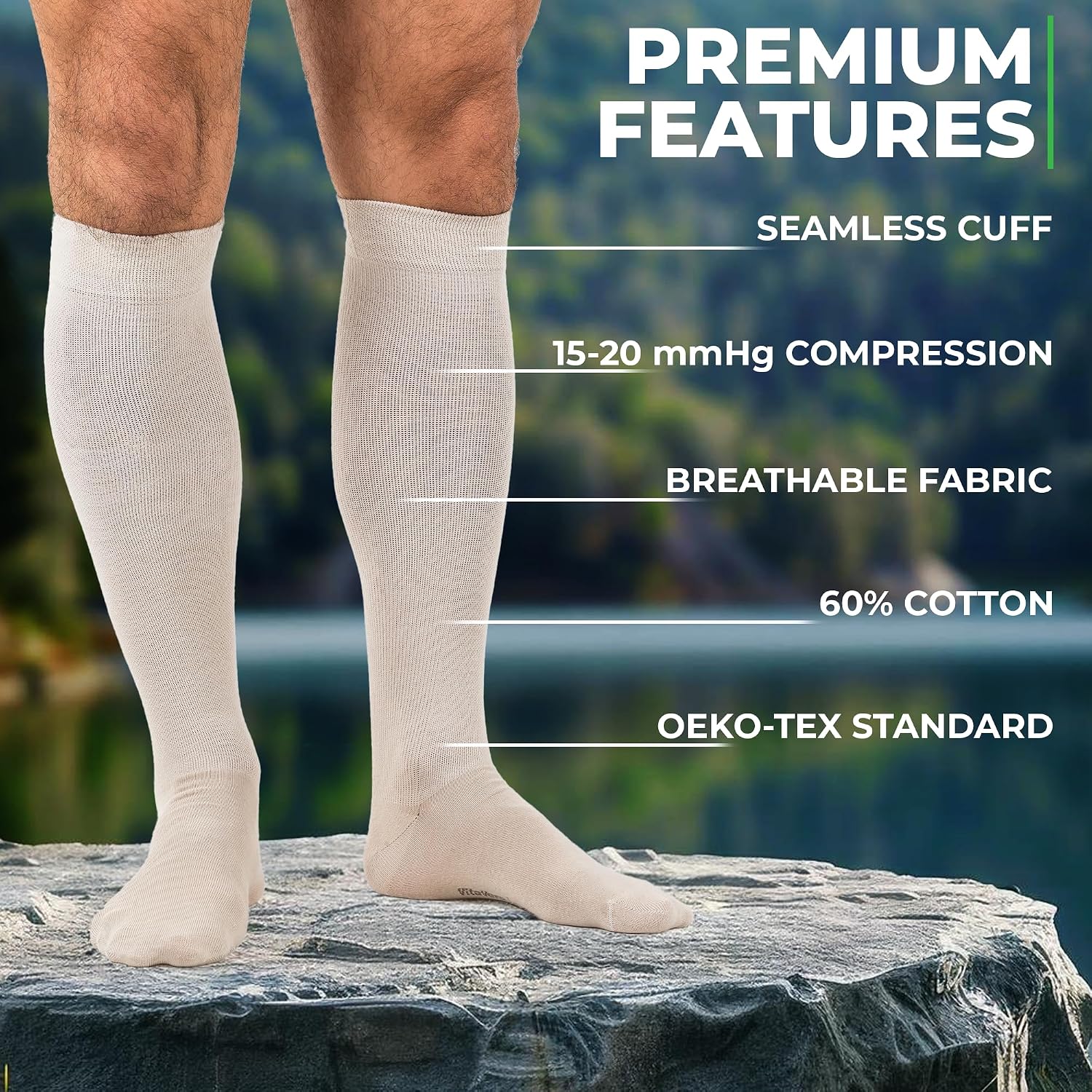 Detalle 2 de Graduated Compression Socks 15-20mmHg