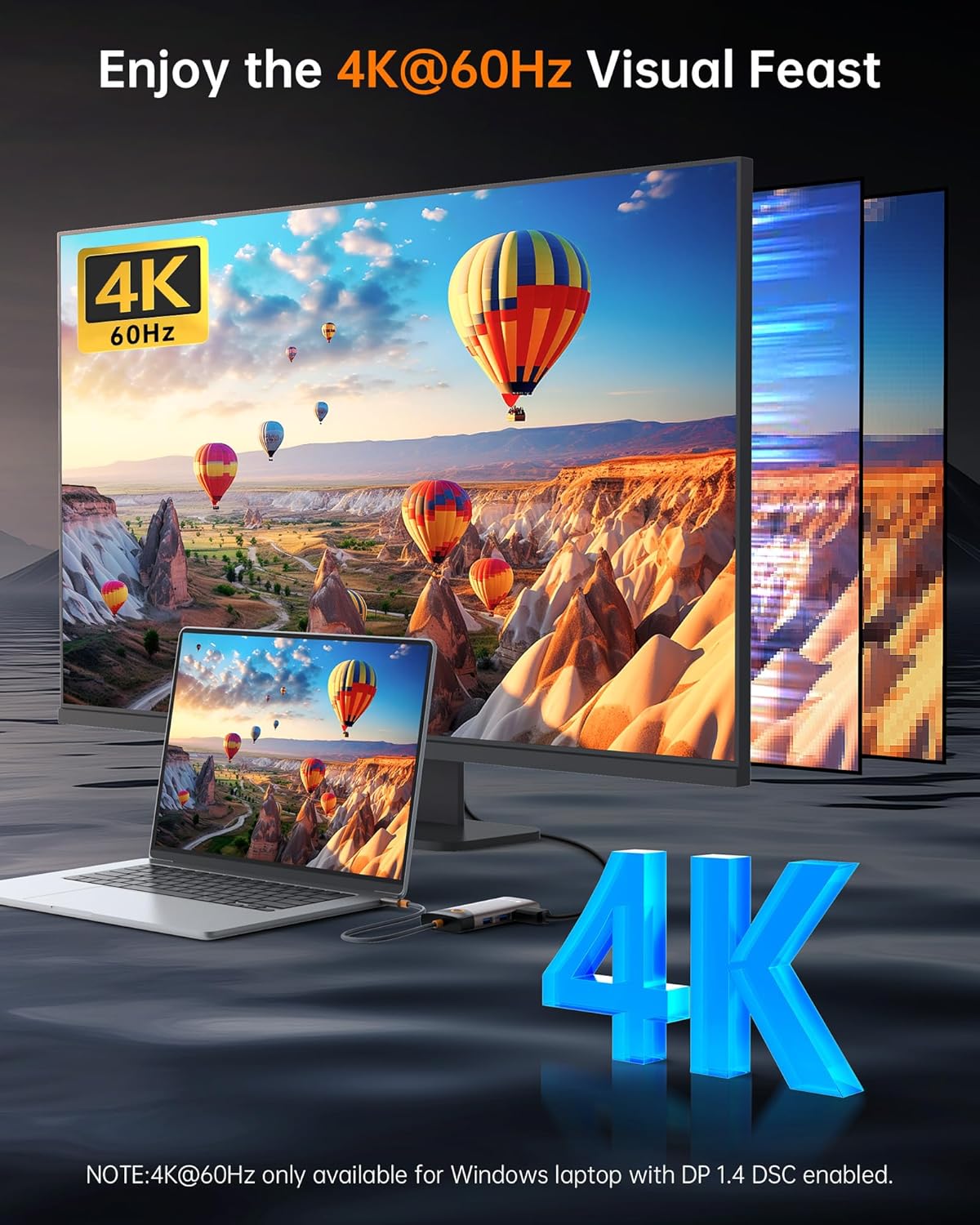 Thumbnail 3 de NOVOO 7-in-1 USB C Hub 1Gbps Ethernet