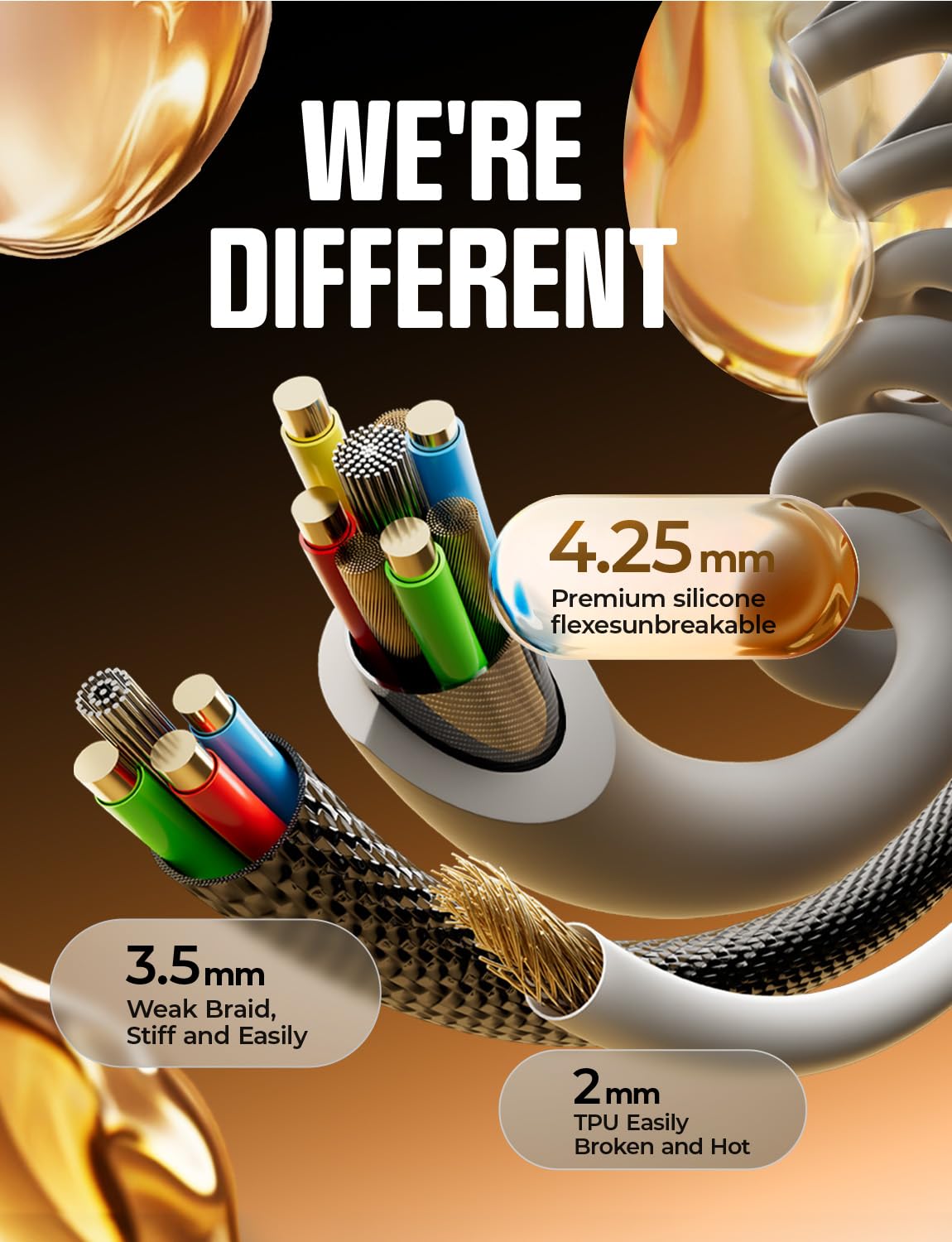 Thumbnail 6 de LISEN Coiled USB C Cable 1.2m for CarPlay