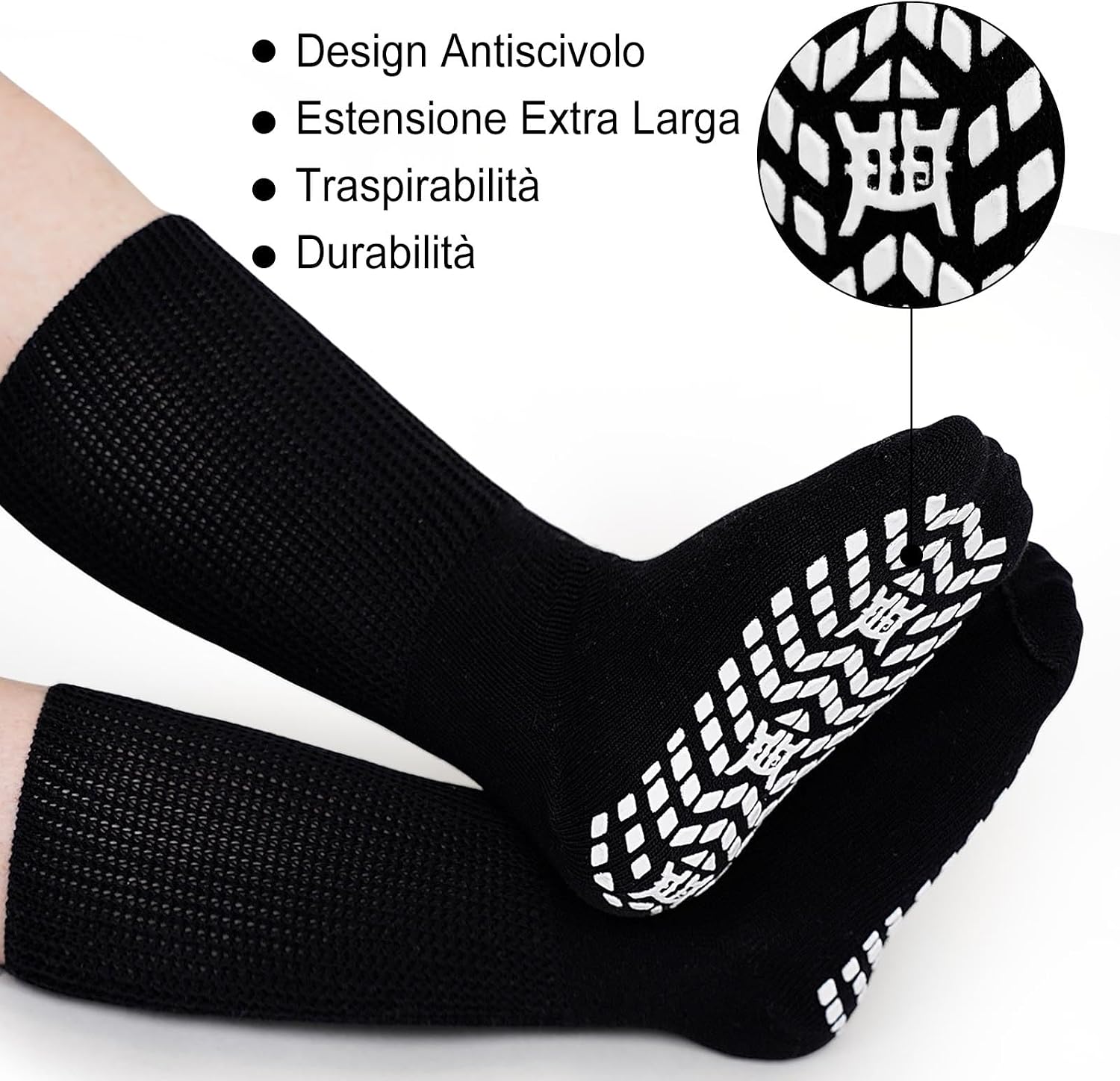 Thumbnail 3 de LOFIR Calze uomo cotone senza elastico per diabetici extra larghe 39–46 (3 paia) con antiscivolo