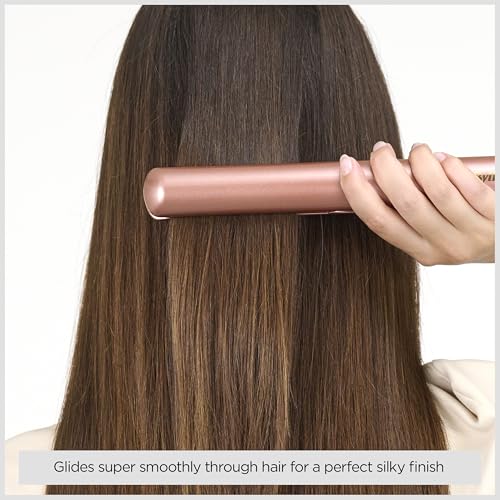 Detalle 2 de BaByliss Rose Gold Hair Straighteners with Ceramic Plates (2598U)