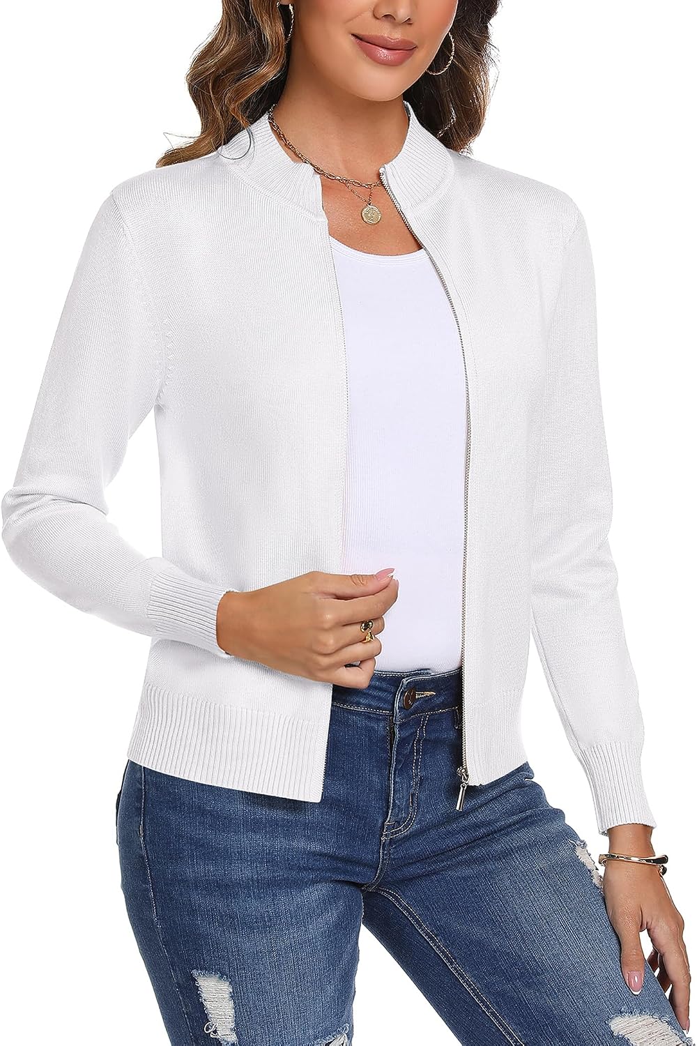 Thumbnail 6 de Aottori Cárdigan de Punto para Mujer Slim fit