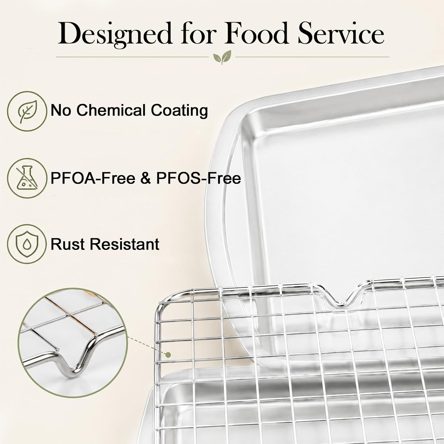 Thumbnail 2 de Baking Sheet Set with Cooling Racks, 16 × 11 Inch