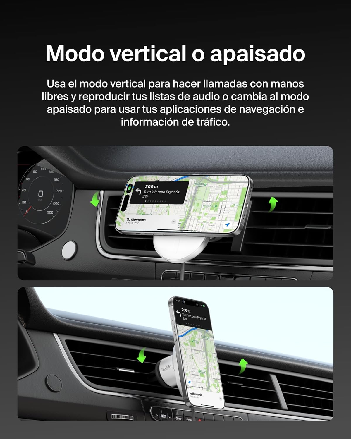 Thumbnail 5 de Belkin BoostCharge Pro: Cargador Magnético Qi2 para Coche