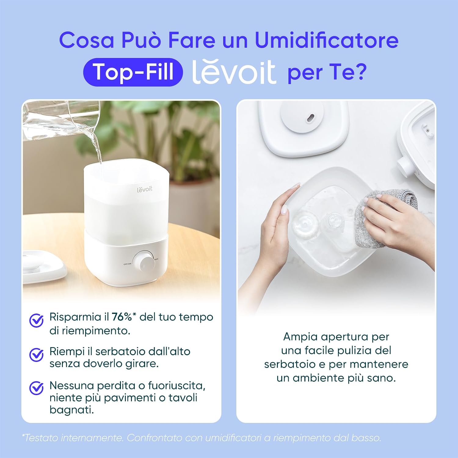 Detalle de Levoit Umidificatore 2,5 L per camera