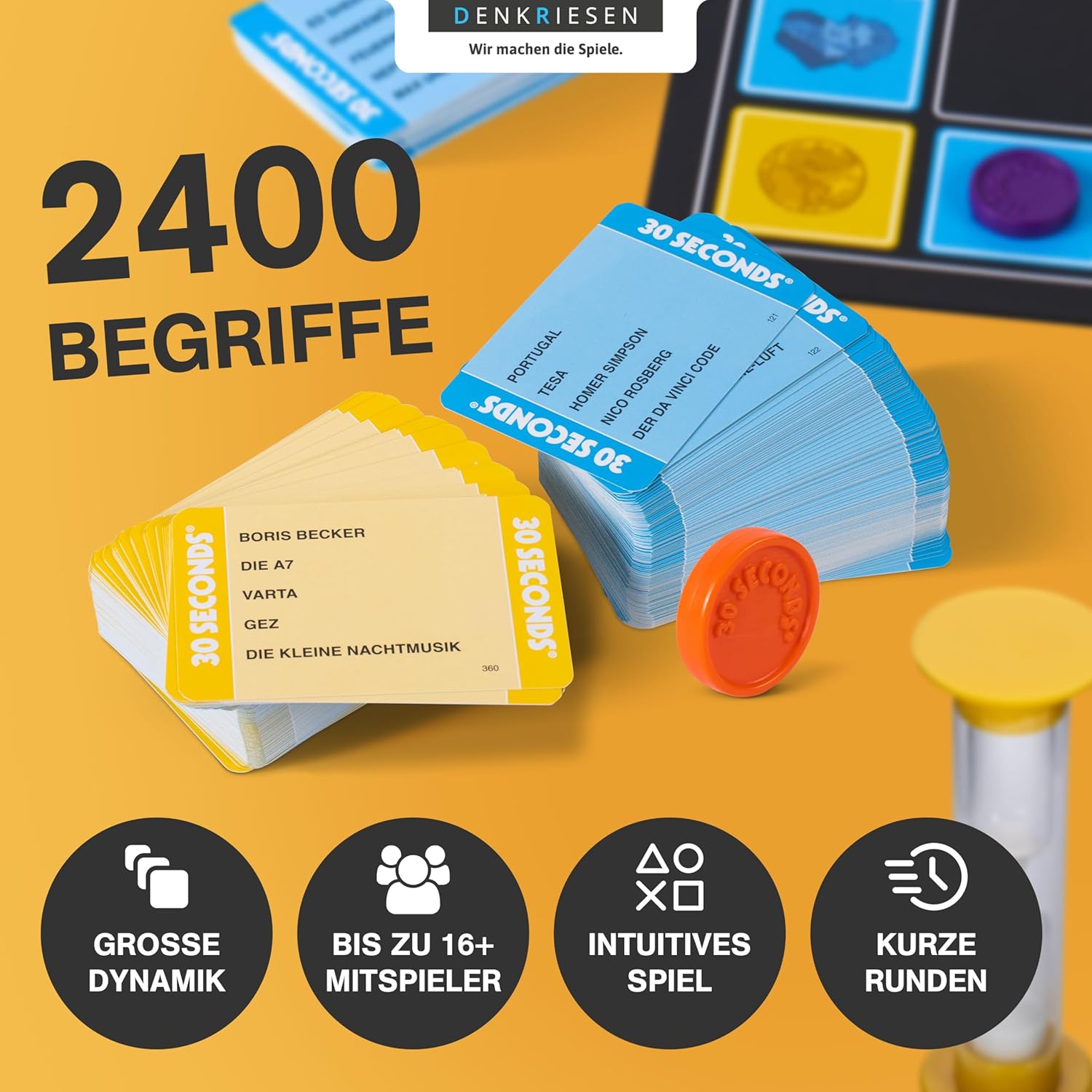 Thumbnail 4 de DENKRIESEN 30 Seconds® – Brettspiel für bis zu 16 Spieler 🎲