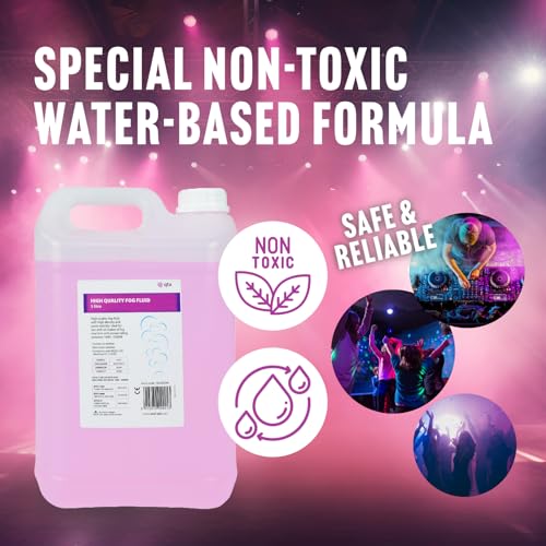 Thumbnail 4 de QTX Fog Fluid 5Ltr High Density Smoke Fluid for DJ, Stage and Party Effects