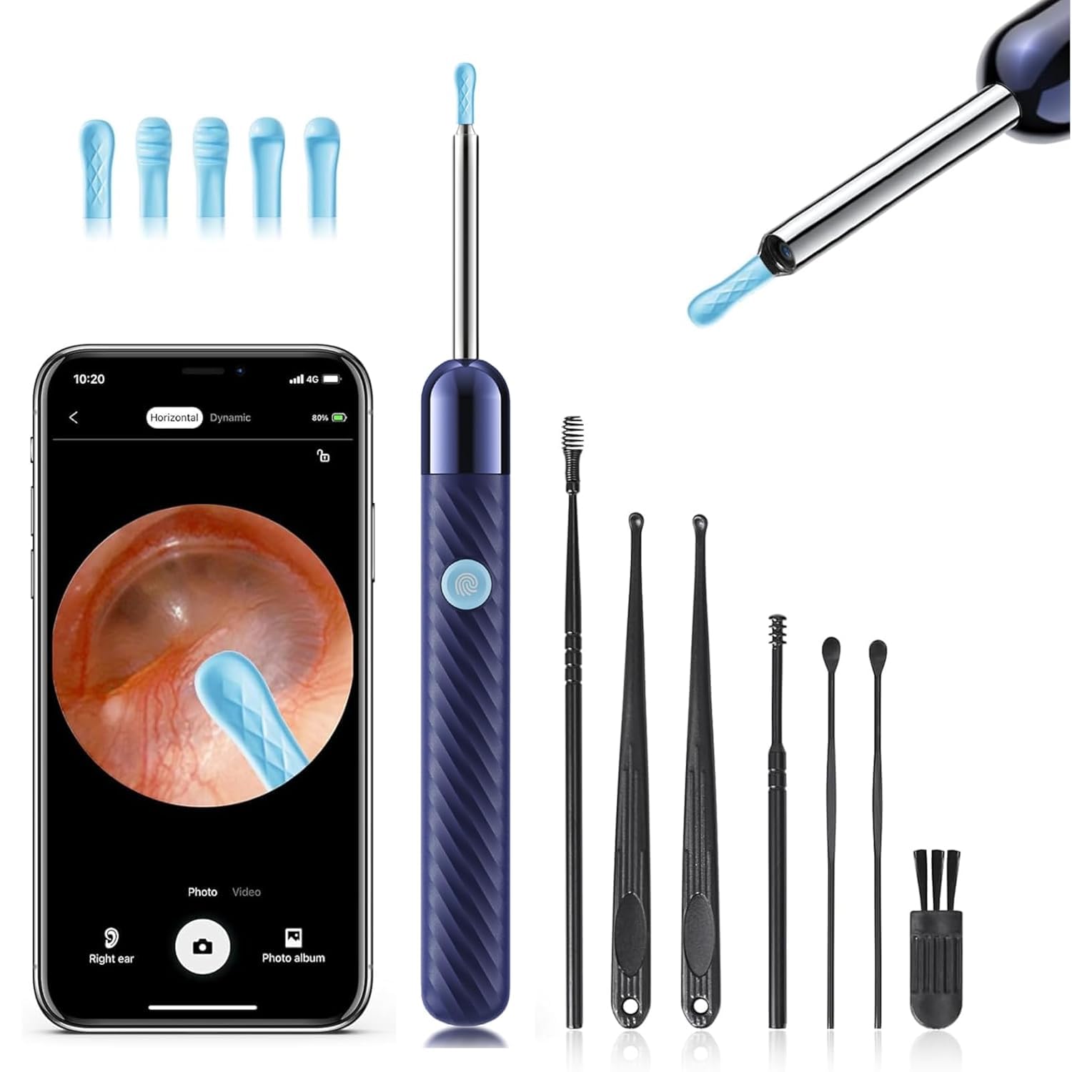 Thumbnail 6 de Loyker X6 Ear Wax Removal Tool Camera: 1080P Ear Exploration with 6 LED Lights and 360° View