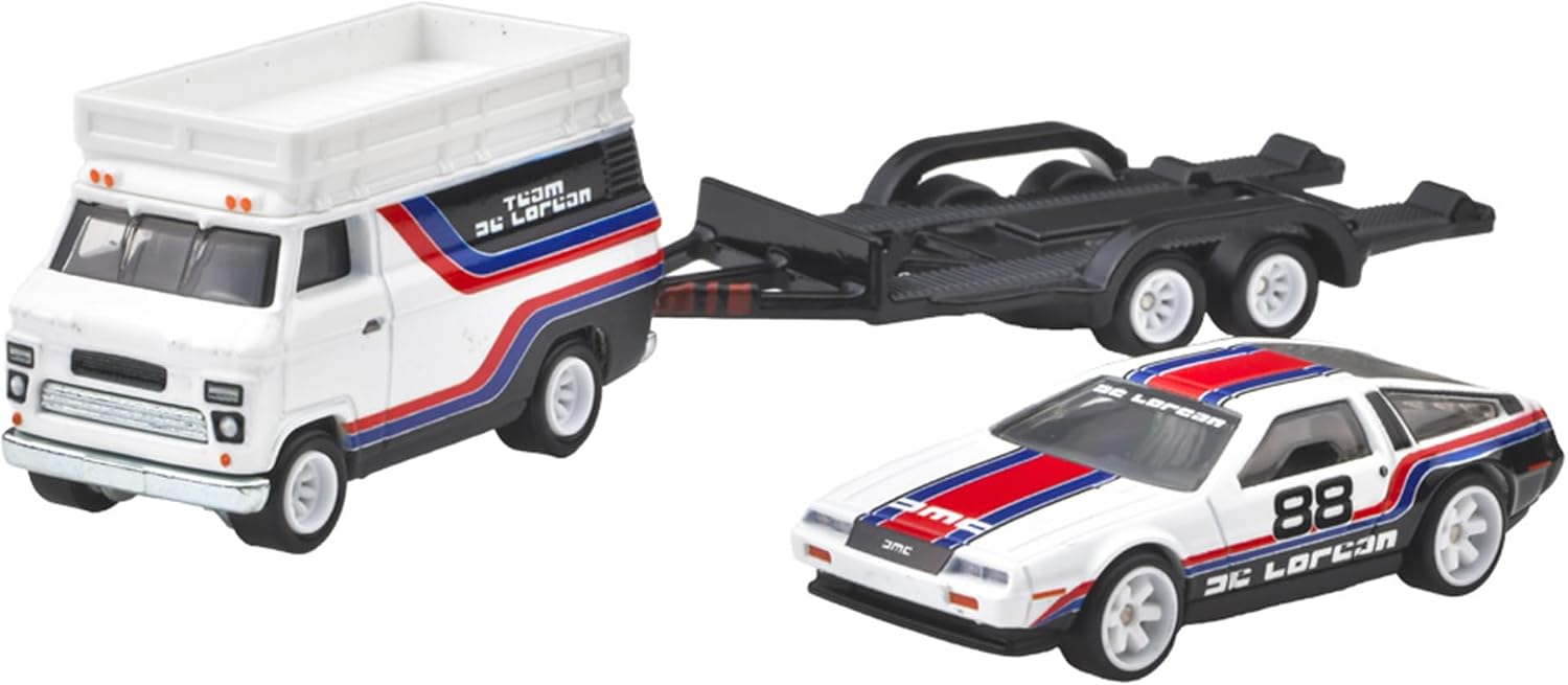 Detalle de Hot Wheels FLF56-987F チームトランスポート ミニカーセット 1/64スケール・全4セット