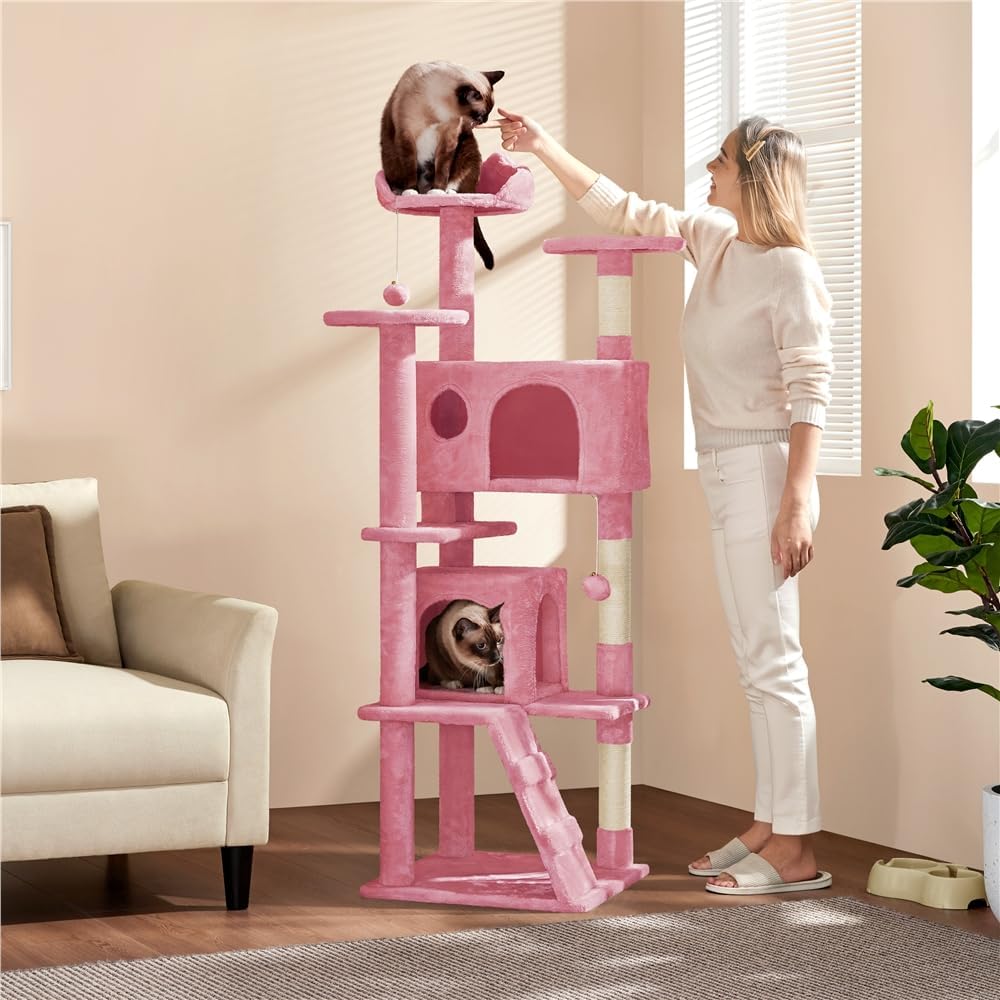 Detalle 2 de Yaheetech Kratzbaum 158 cm groĂ đ±