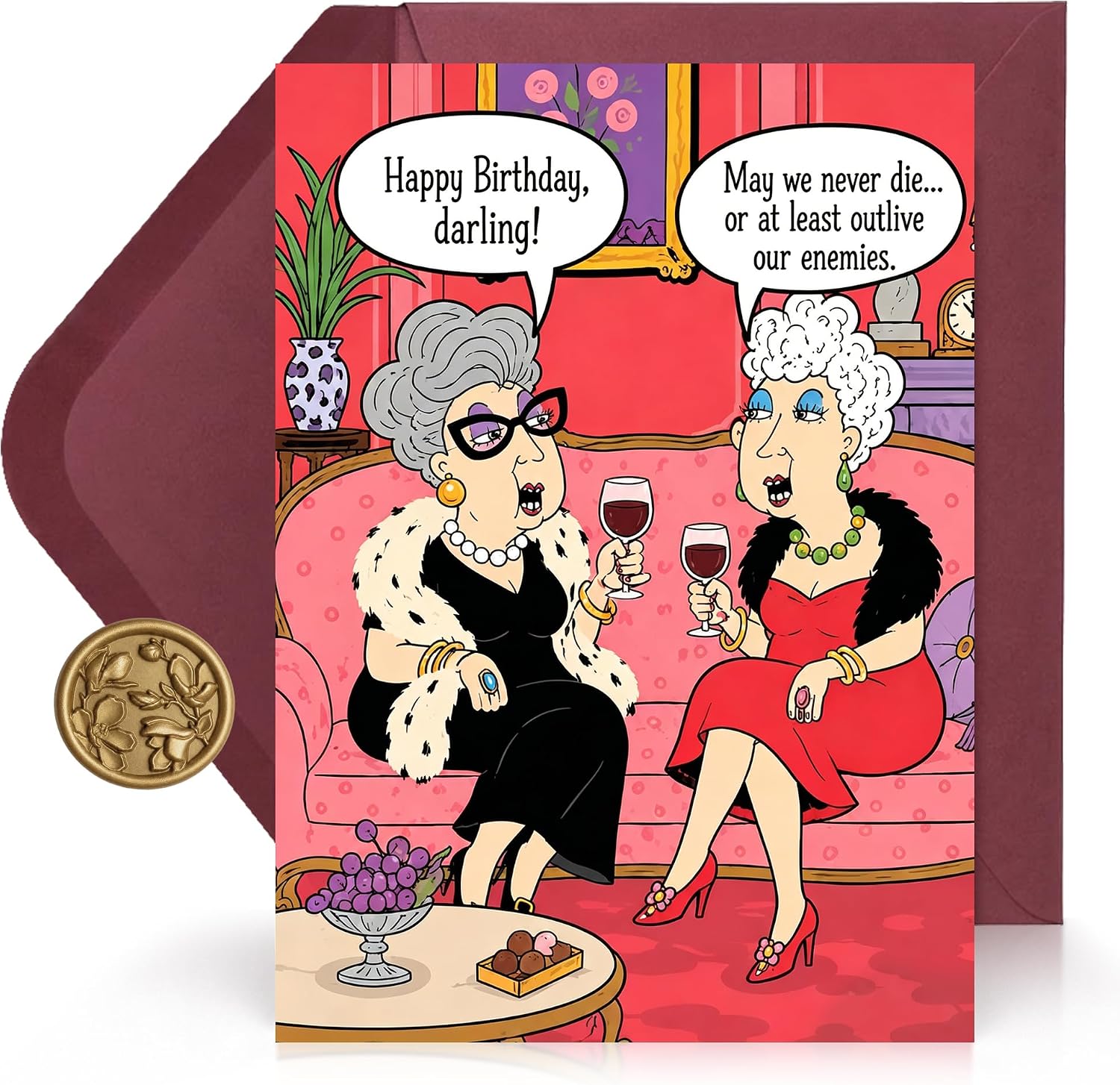 Detalle de Neepanda Funny Birthday Card, 7 x 5 inches
