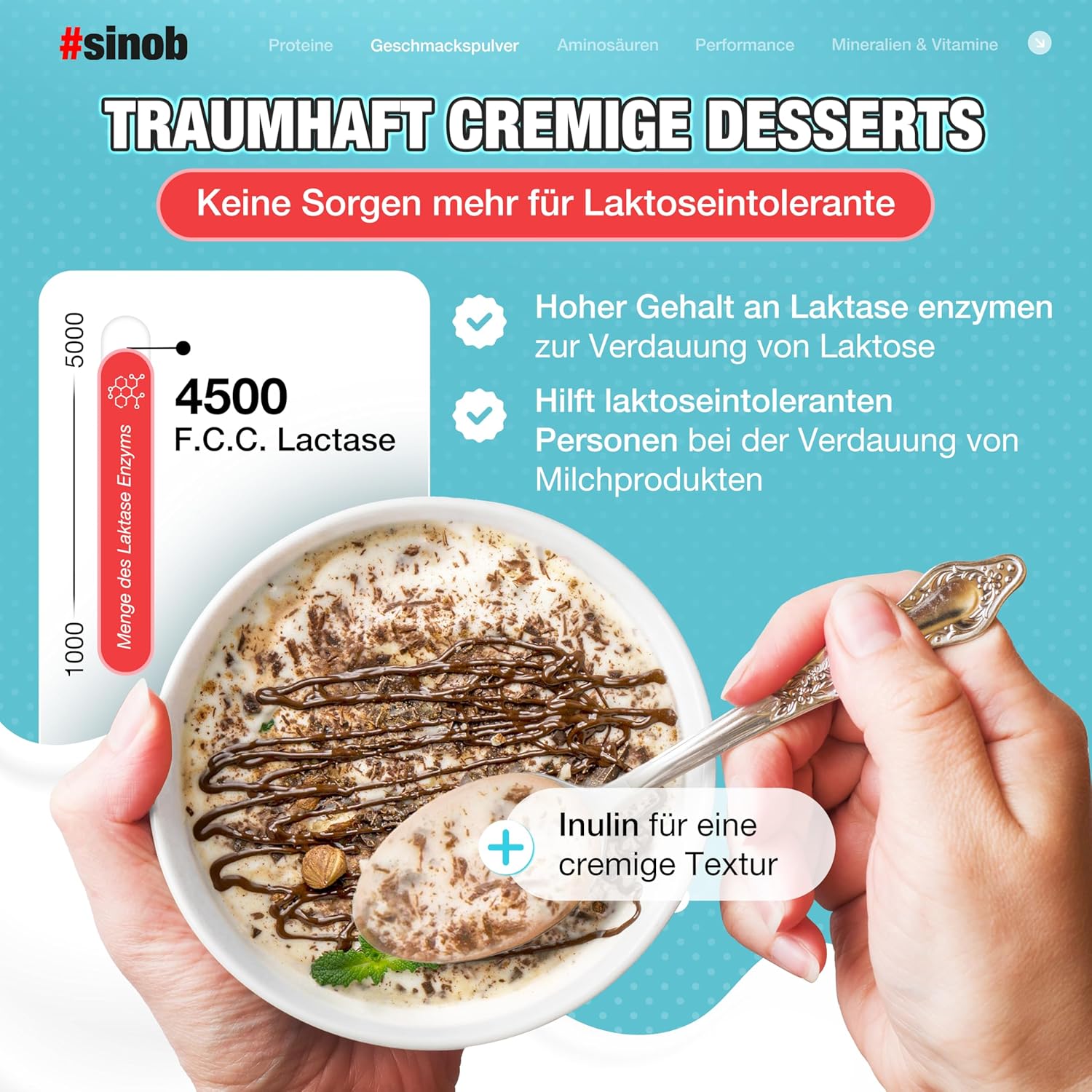 Detalle de Flasty Geschmackspulver Milk Chocolate Chunks – kalorienarm mit echten Chunks, 250 g