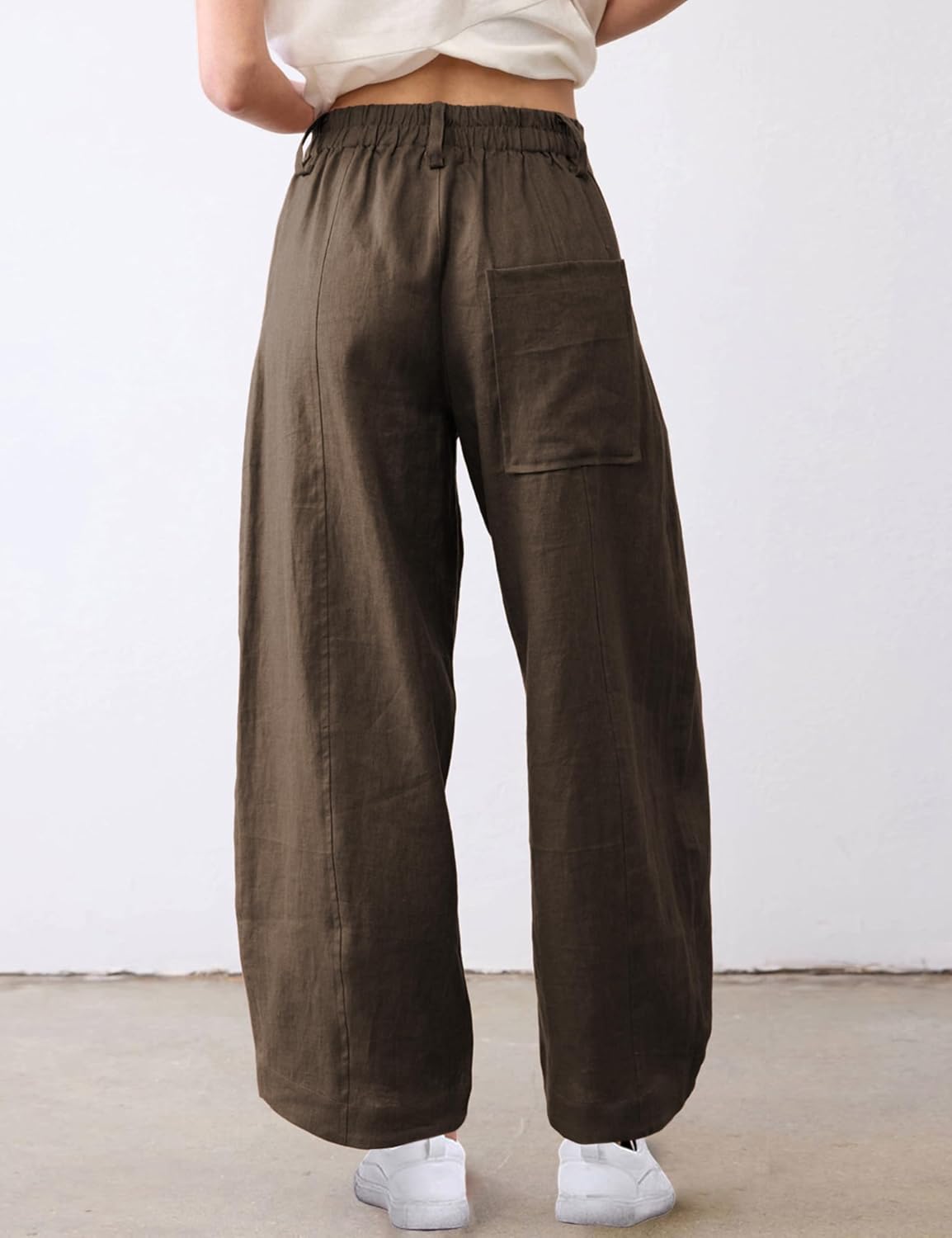 Detalle de Linen Capri Pants for Women, Tanming